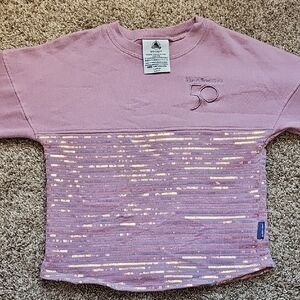 Disney Pink Sequin Short Sleeve Tee